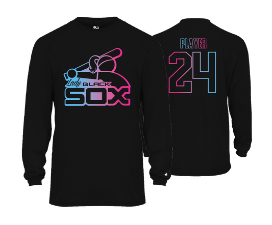 Lady Black Sox - DTF | Unisex Long Sleeve Performance Tee
