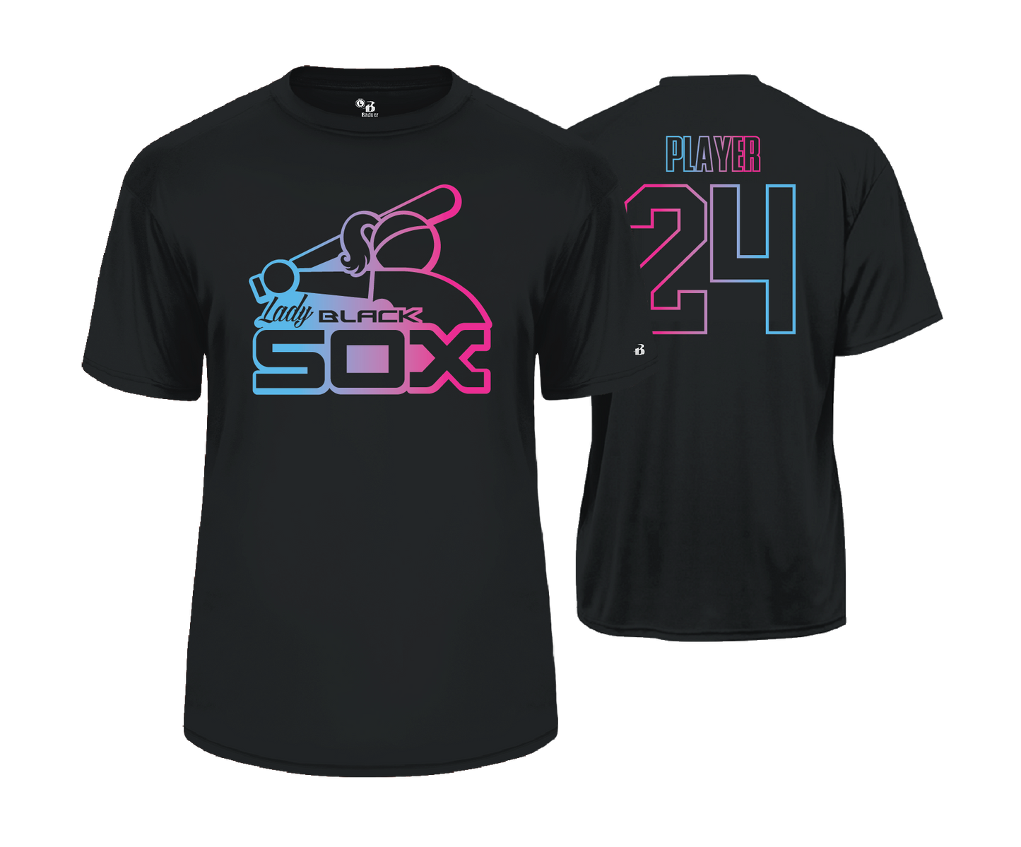 Lady Black Sox - DTF | Unisex Short Sleeve Performance Tee