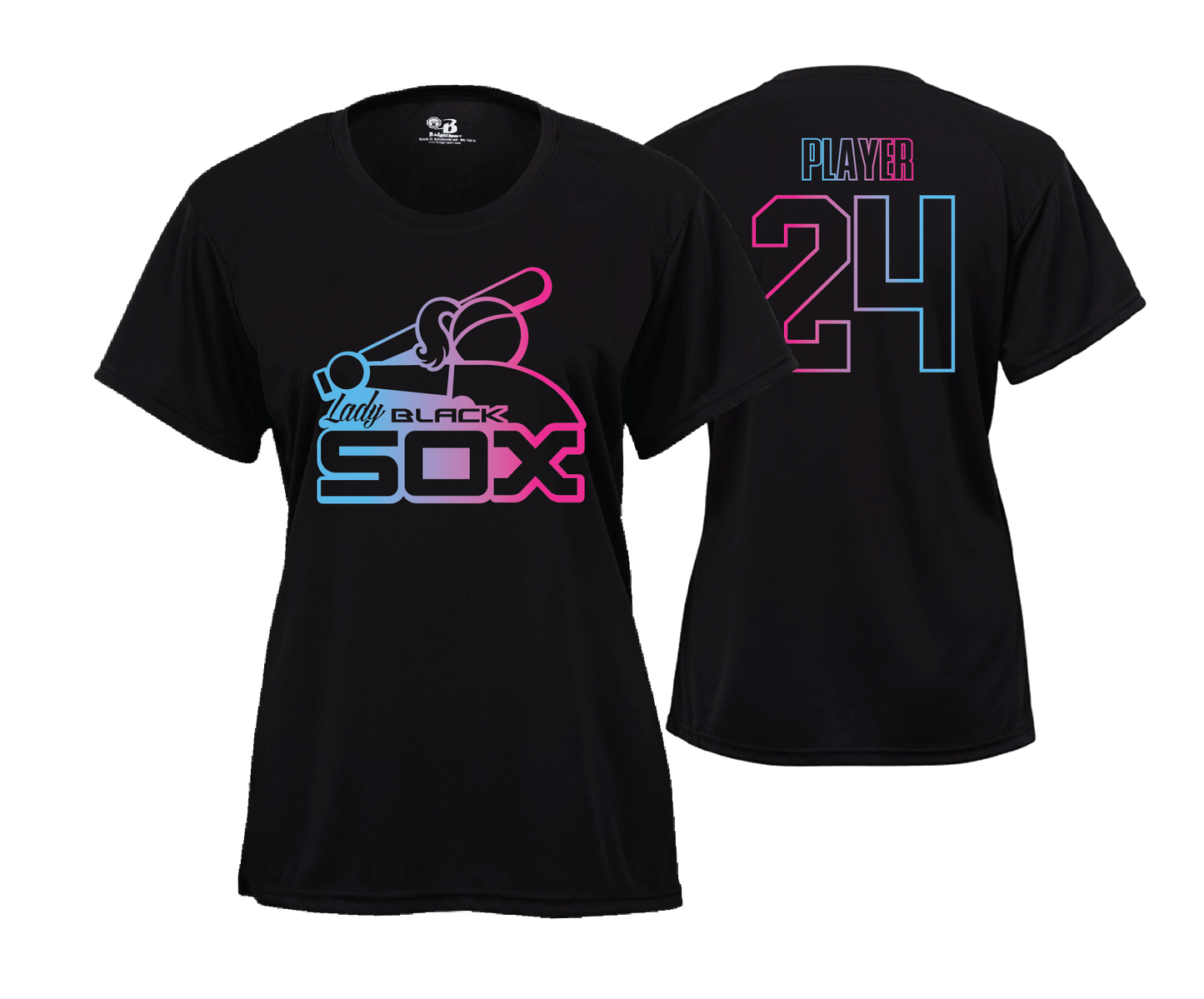 Lady Black Sox - DTF | Women's Short Sleeve Performance Tee