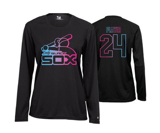 Lady Black Sox - DTF | Women's Long Sleeve Performance Tee