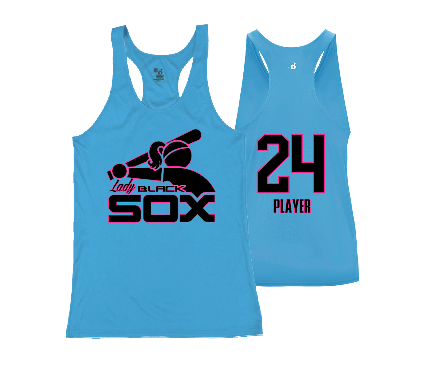 Lady Black Sox - DTF | Women's Performance Racerback