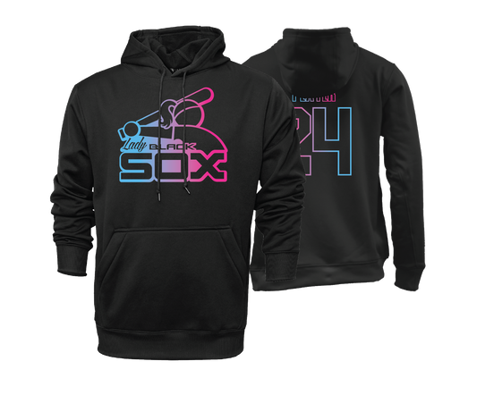 Lady Black Sox - Batter Logo - DTF | Unisex Hoodie