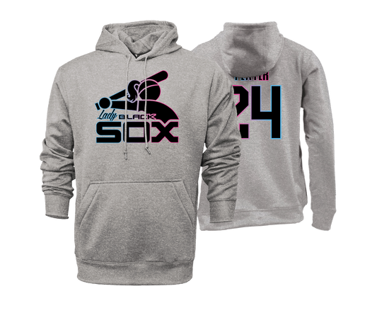 Lady Black Sox - Batter Logo - DTF | Unisex Hoodie