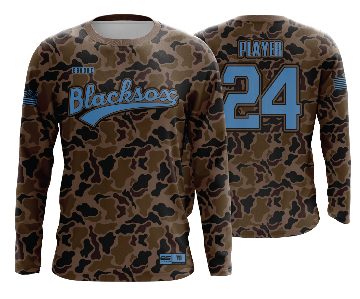 Lady Black Sox - DUCK CAMO - FDS | Long Sleeve Jersey