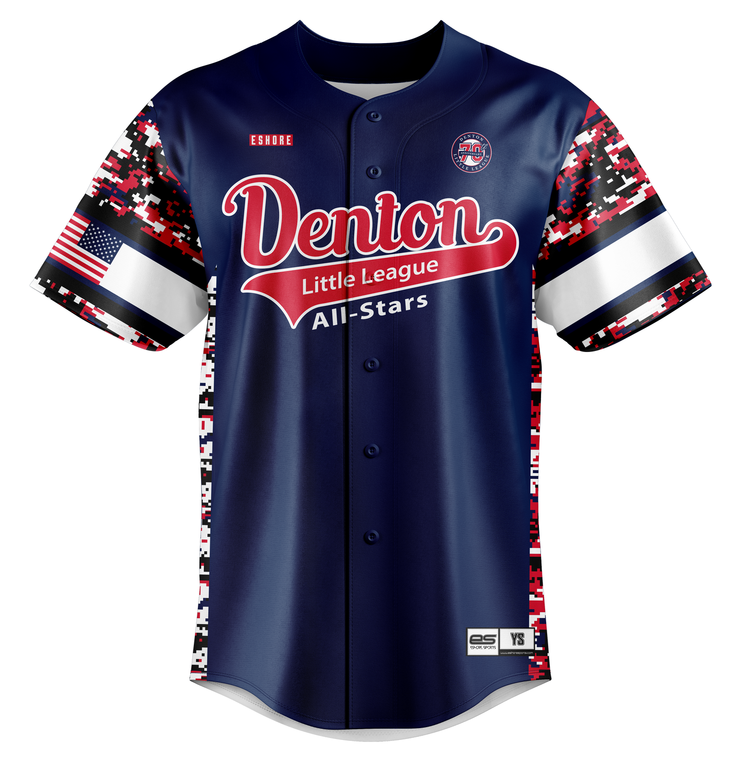 Denton LL All Stars - FDS | Unisex Full Button Jersey