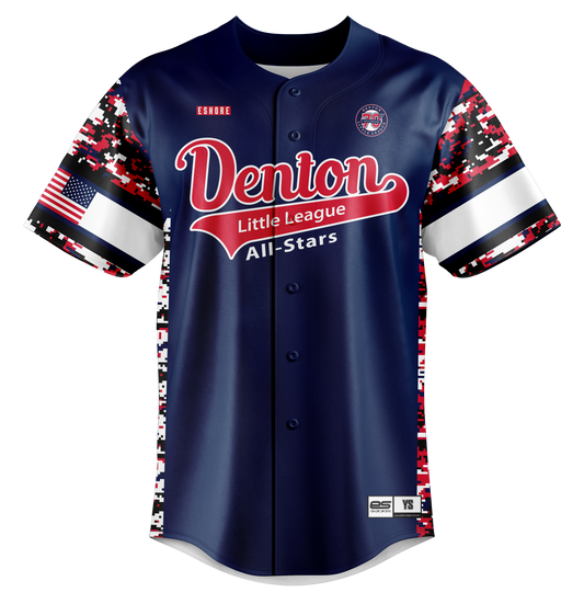 Denton LL All Stars - FDS | Unisex Full Button Jersey