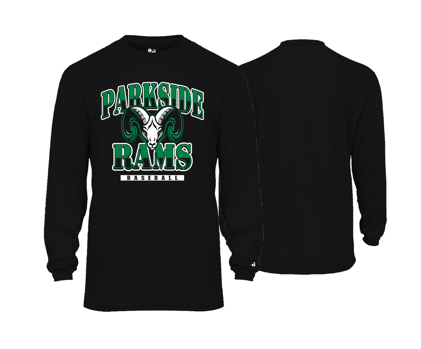 Parkside High School - BASEBALL - Black - DTF | Unisex Long Sleeve Performance Tee