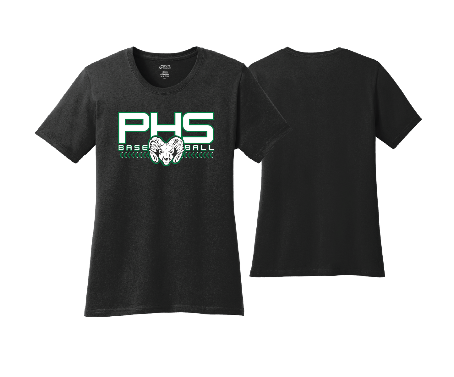 Parkside High School - BASEBALL - Black - DTF | Women's Short Sleeve Cotton Tee