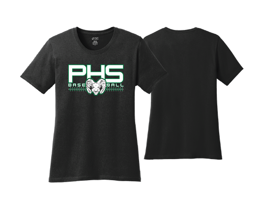 Parkside High School - BASEBALL - Black - DTF | Women's Short Sleeve Cotton Tee