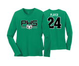 Parkside High School - BASEBALL - Kelly - DTF | Women's Long Sleeve Cotton Tee