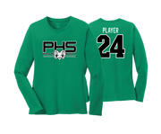 Parkside High School - BASEBALL - Kelly - DTF | Women's Long Sleeve Cotton Tee