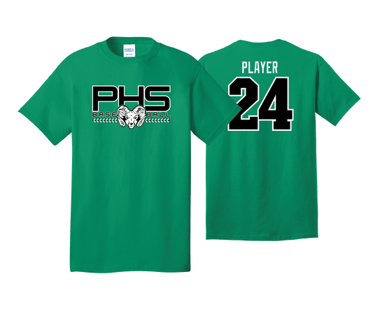 Parkside High School - BASEBALL - Kelly - DTF | Unisex Short Sleeve Cotton Tee