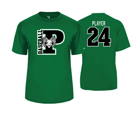 Parkside High School - BASEBALL - Kelly Green - DTF | Unisex Short Sleeve Performance Tee