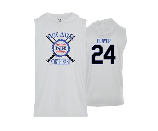 North East - WE ARE NE - DTF | Men's Sleeveless Hooded Performance Tee