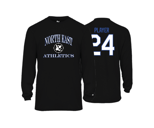 NE Athletics - DTF | Unisex Long Sleeve Performance Tee