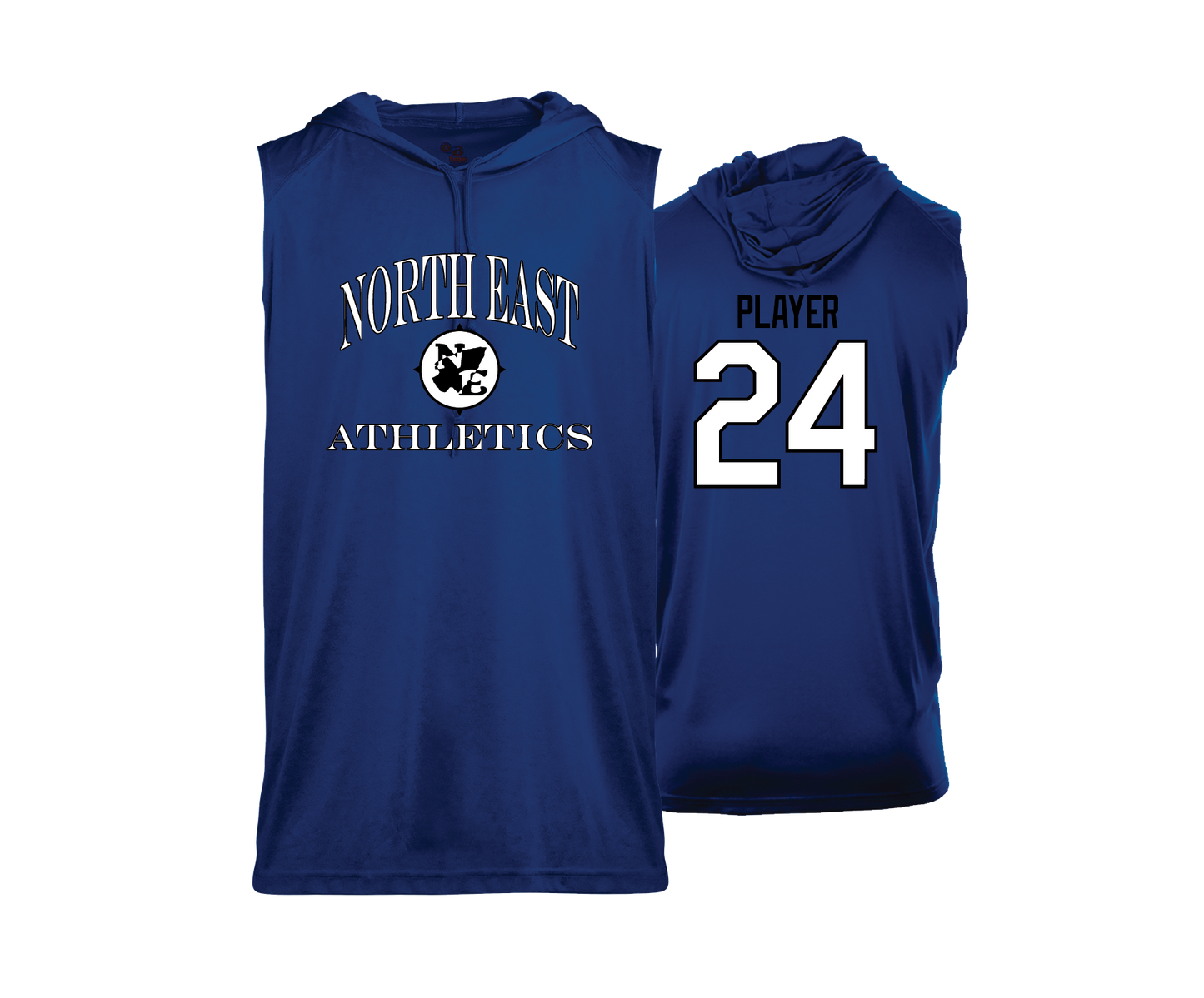 North East - NE Athletics - DTF | Men's Sleeveless Hooded Performance Tee