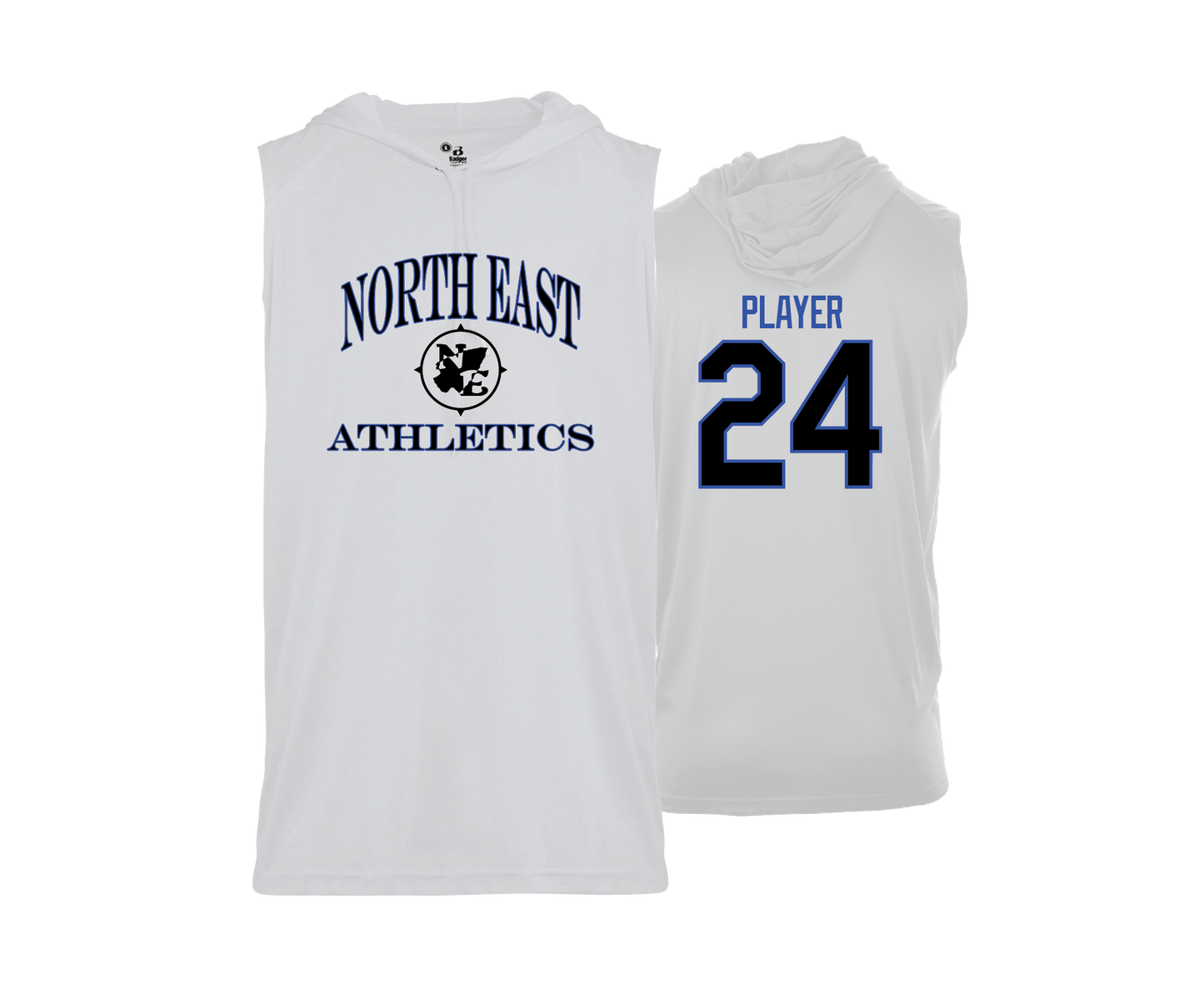 North East - NE Athletics - DTF | Men's Sleeveless Hooded Performance Tee