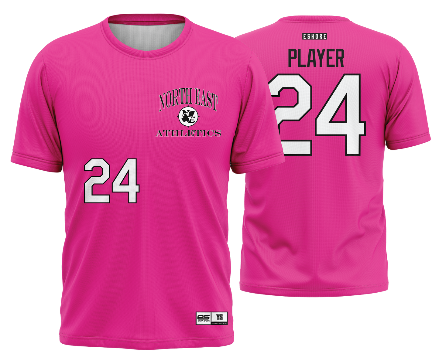 NE Athletics - FS SS Pink Jersey