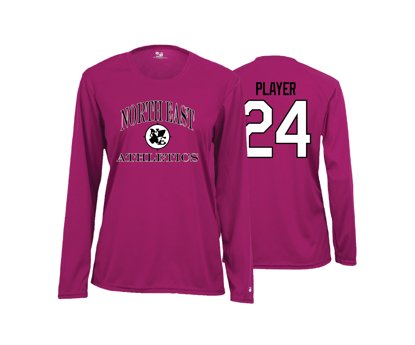 North East - NE Athletics - DTF | Women's Long Sleeve Performance Tee