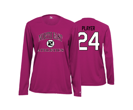 North East - NE Athletics - DTF | Women's Long Sleeve Performance Tee
