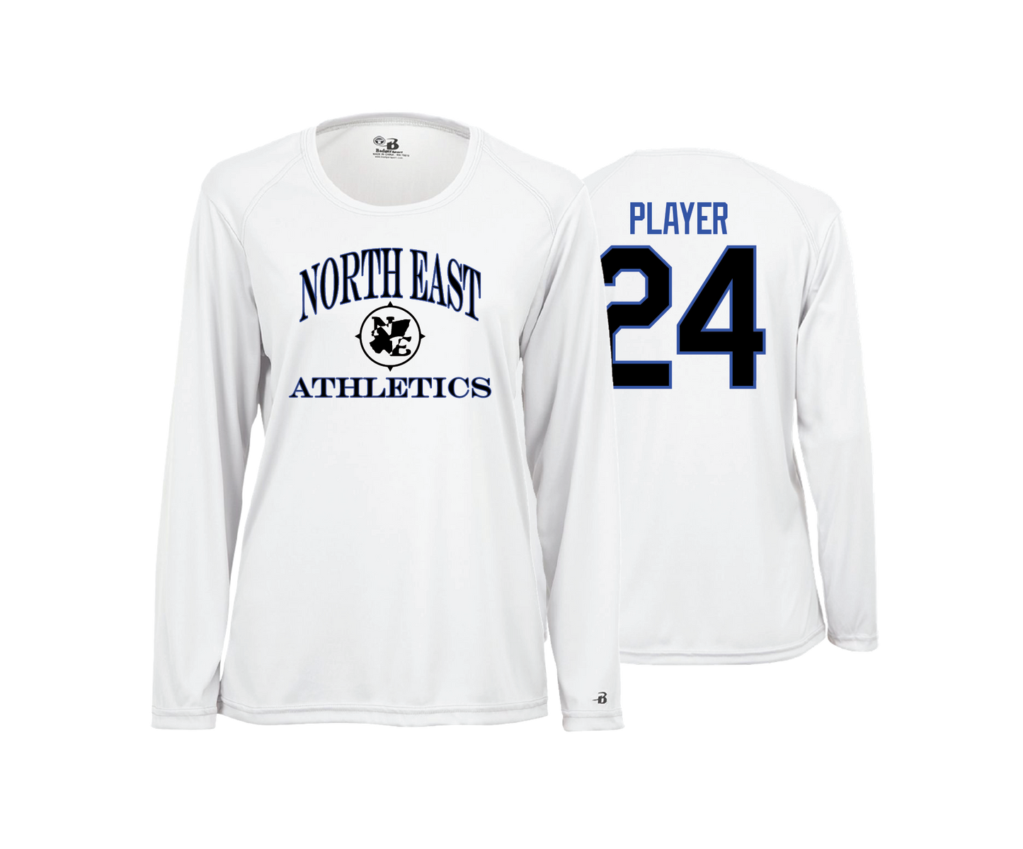 North East - NE Athletics - DTF | Women's Long Sleeve Performance Tee