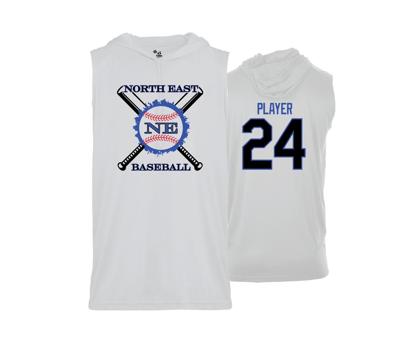 North East - Baseball & Softball - DTF | Men's Sleeveless Hooded Performance Tee