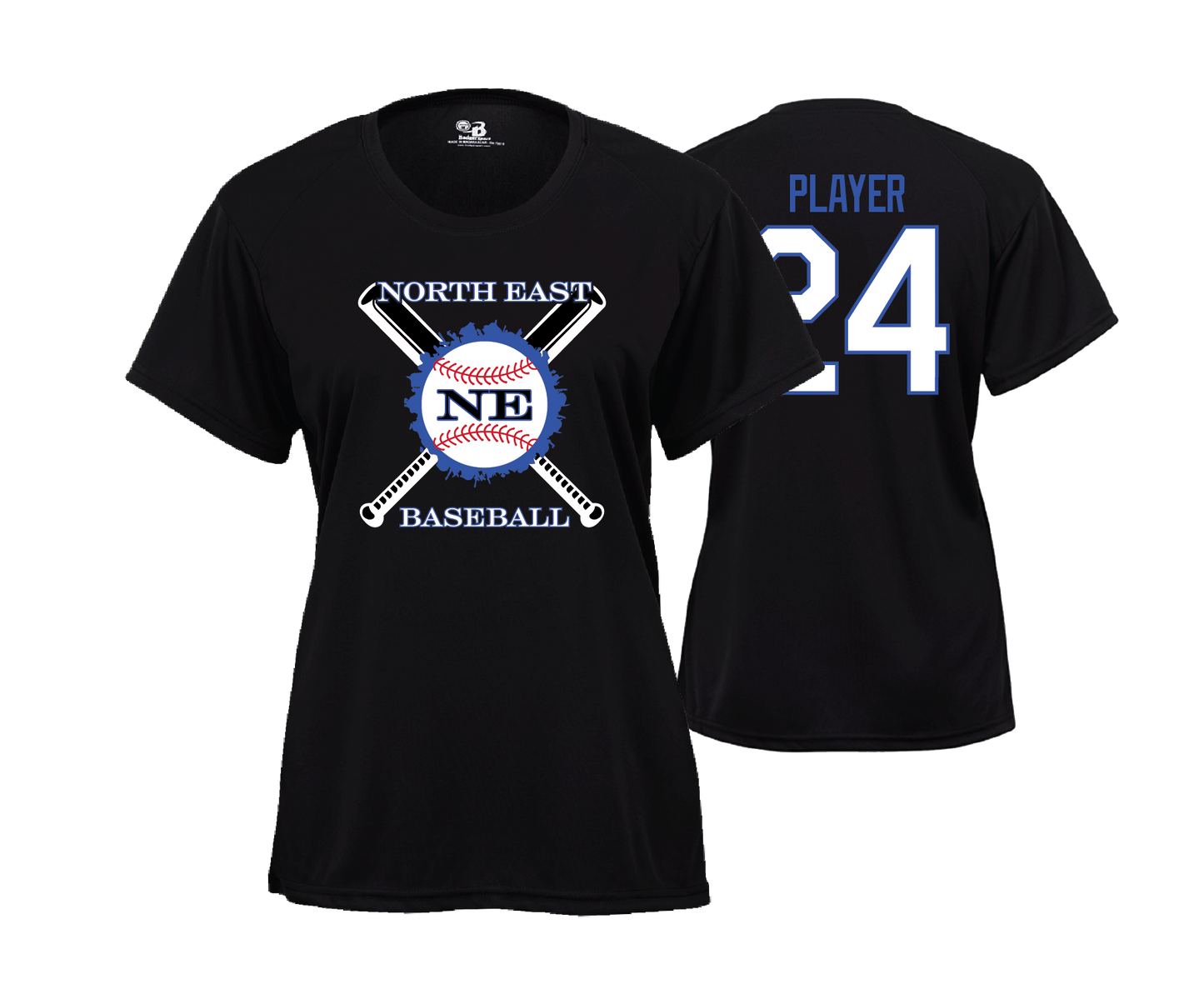 North East BB & SB - SS Women's Performance Tee's