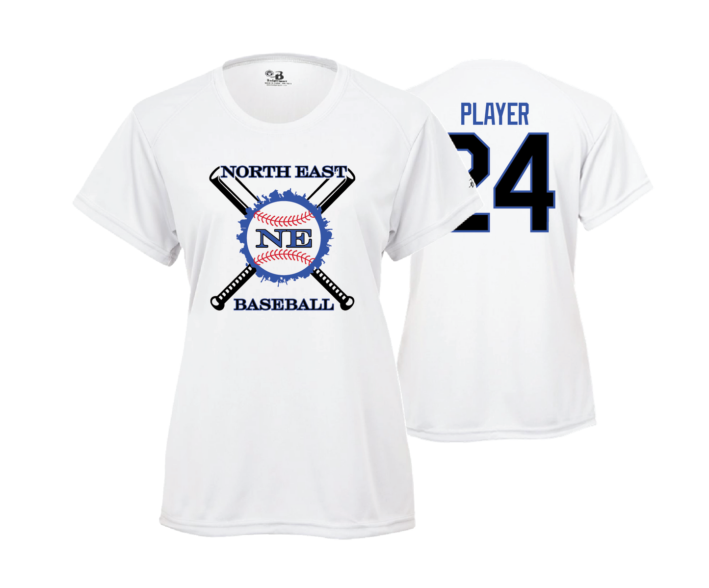 North East BB & SB - SS Women's Performance Tee's