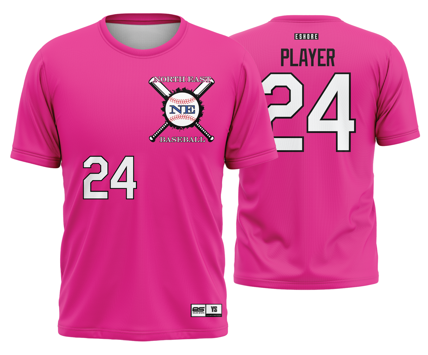 North East - Pink Baseball & Softball - FDS | Unisex Short Sleeve Jersey