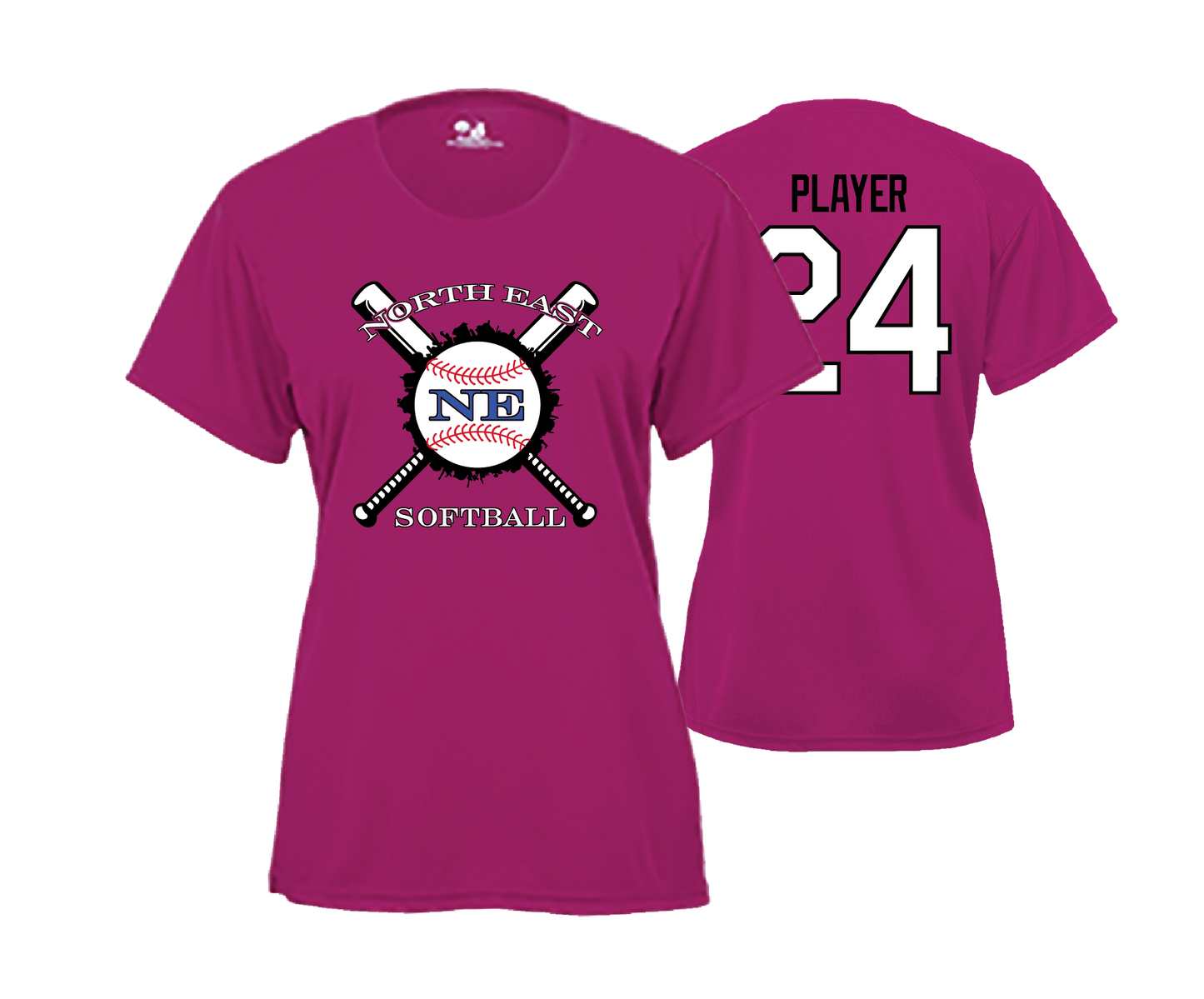 North East BB & SB - SS Women's Performance Tee's