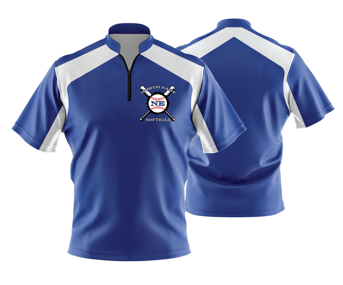 North East - Baseball & Softball - FDS | Unisex Short Sleeve 1/4 Zip Batting Jacket