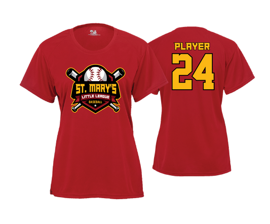 St. Mary's Baseball - Women's SS Performance Tee