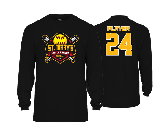 St. Mary's Softball - Men's LS Performance Tee
