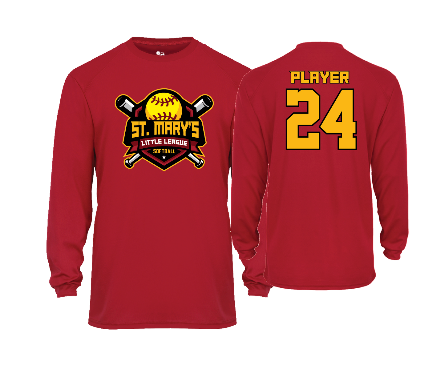 St. Mary's Softball - Men's LS Performance Tee
