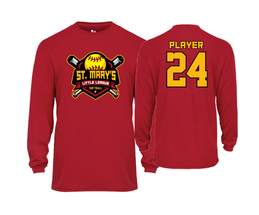 St. Mary's Softball - Men's LS Performance Tee