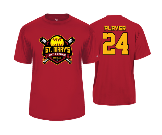 St. Mary's Softball - Men's SS Performance Tee