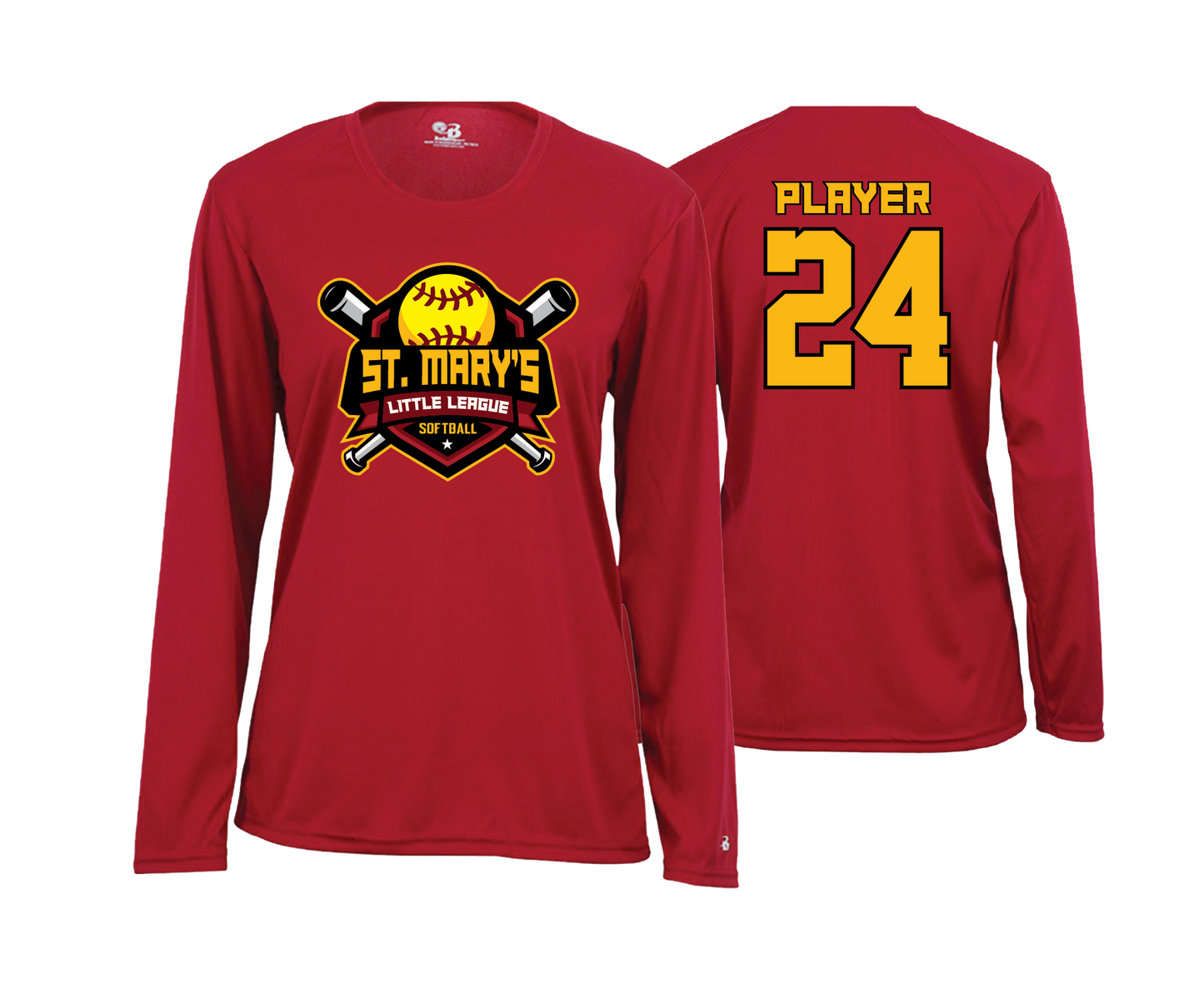 St. Mary's Softball - DTF | Women's Long Sleeve Performance Tee