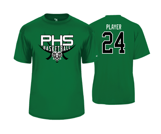 Parkside High School - BASKETBALL - Kelly Green - DTF | Unisex Short Sleeve Performance Tee