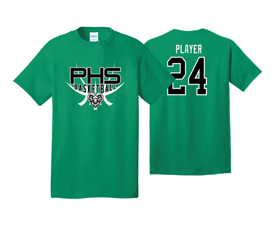 Parkside High School - BASKETBALL - Kelly - DTF | Unisex Short Sleeve Cotton Tee