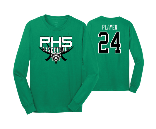 Parkside High School - BASKETBALL - Kelly - DTF | Unisex Long Sleeve Cotton Tee
