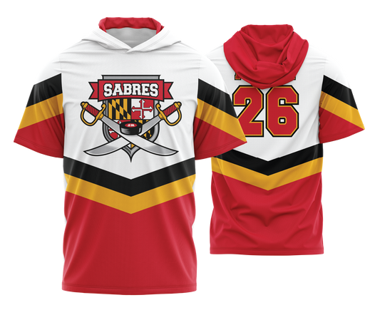 Sabres Ice Hockey - FDS | Short Sleeve Hooded Jacket w/Kangaroo Pocket