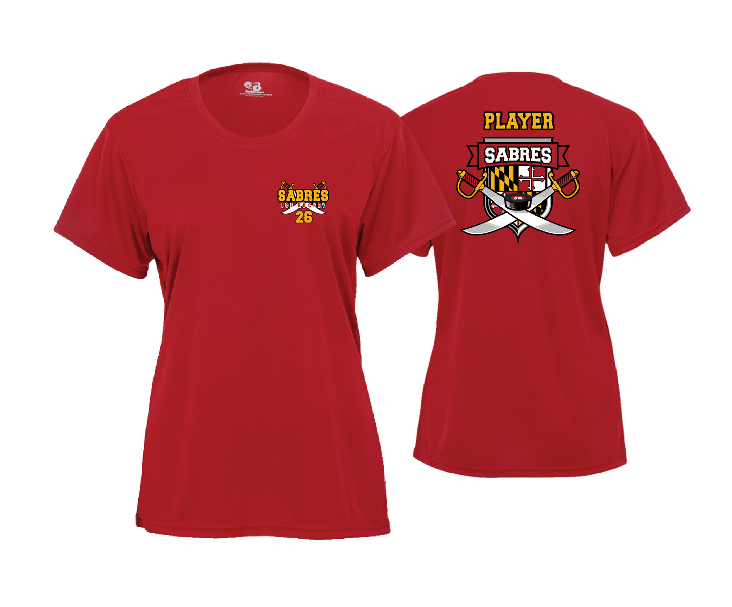 Sabres Ice Hockey - DTF | Women's Short Sleeve Performance Tee