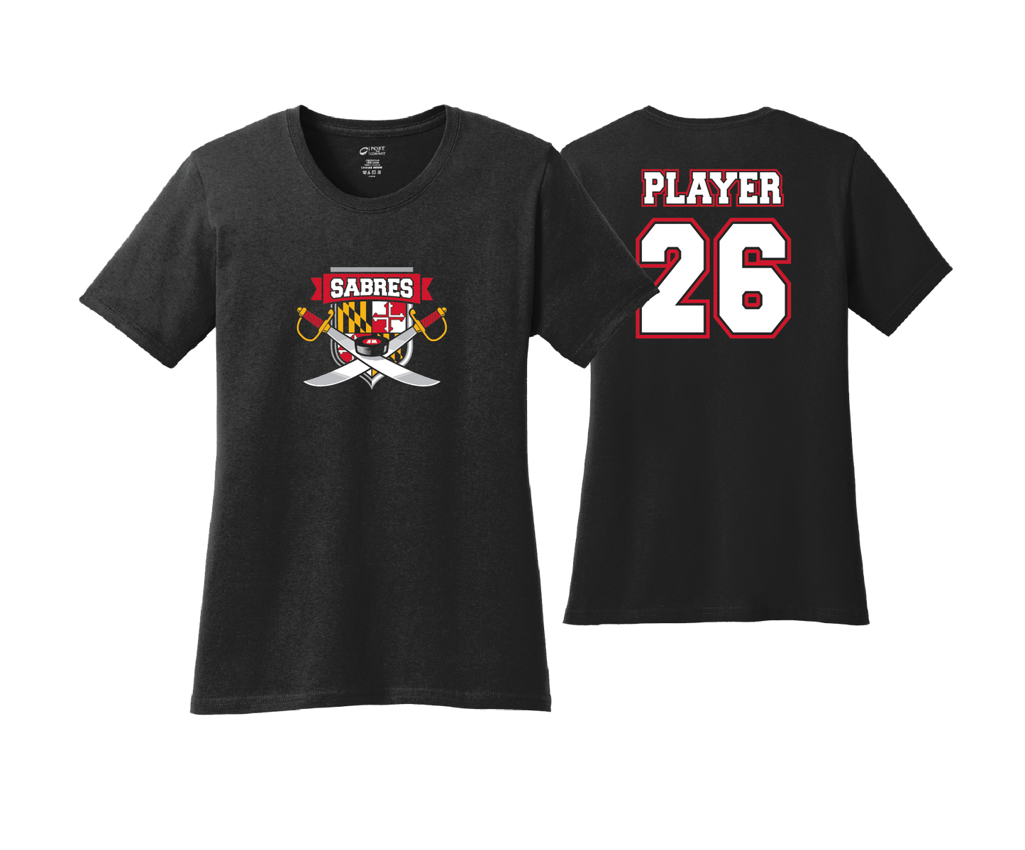 Sabres Ice Hockey - DTF | Women's Short Sleeve Cotton Tee