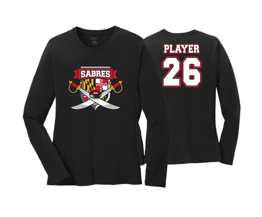 Sabres Ice Hockey - DTF | Women's Long Sleeve Cotton Tee