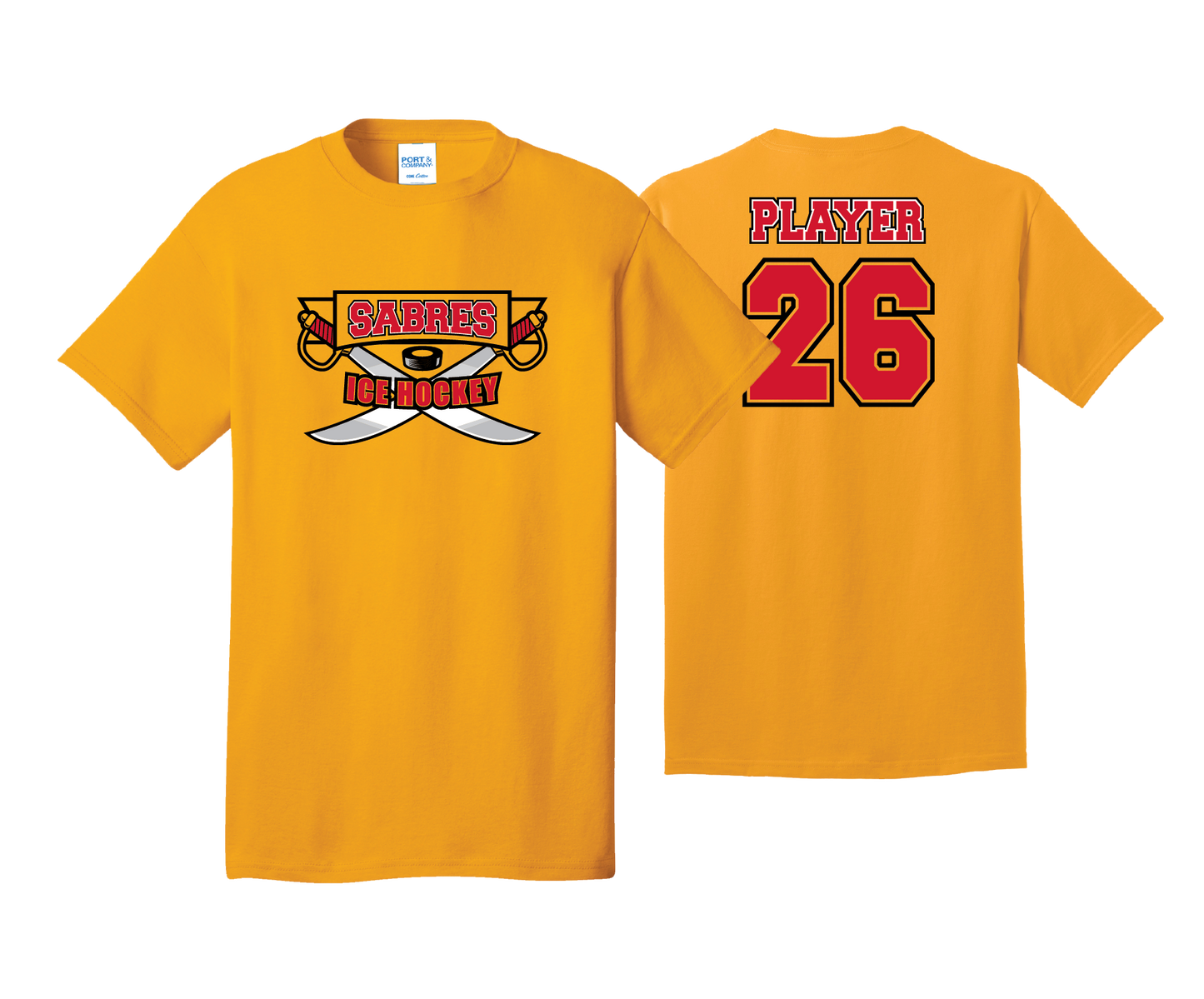 Sabres Ice Hockey - DTF | Unisex Short Sleeve Cotton Tee