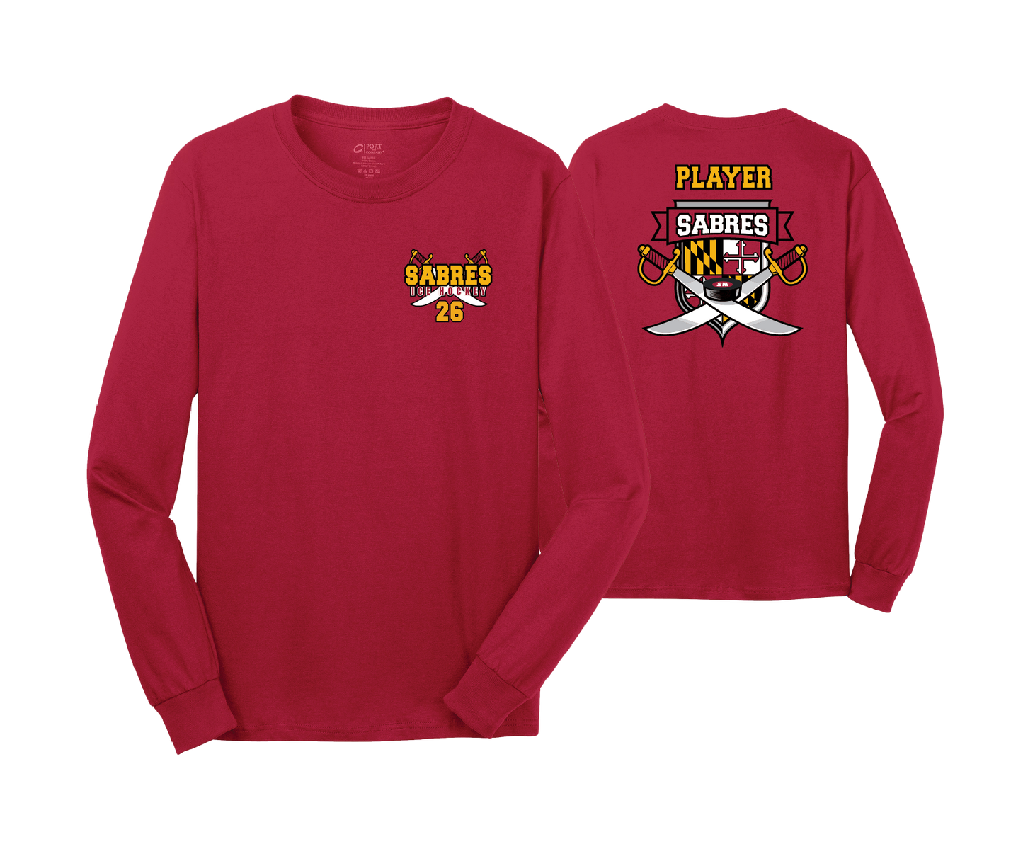 Sabres Ice Hockey - DTF | Unisex Long Sleeve Cotton Tee