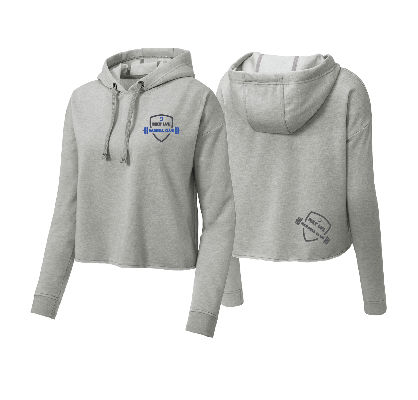 NXT LVL FIT - Barbell Club Women's Crop Top Hoodie