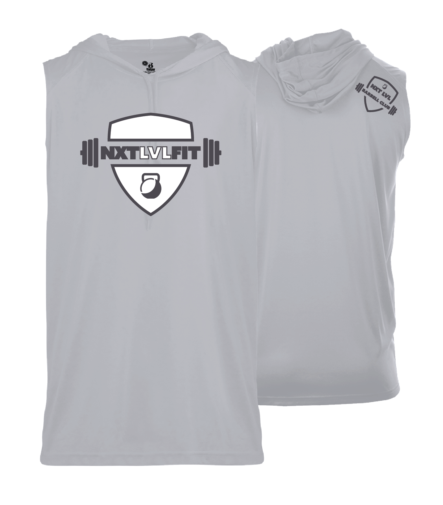 NXT LVL FIT - Barbell Club - DTF | Men's Sleeveless Hooded Performance Tee