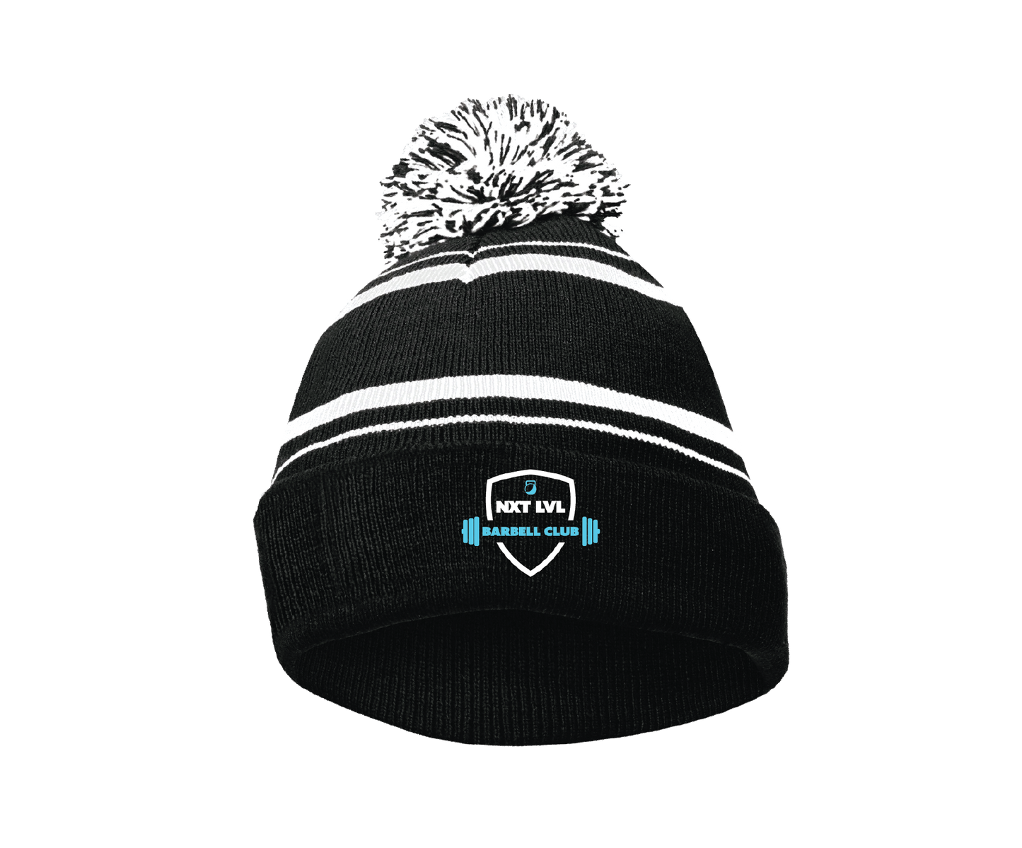 NXT LVL FIT - Barbell Club Pompom Beanie