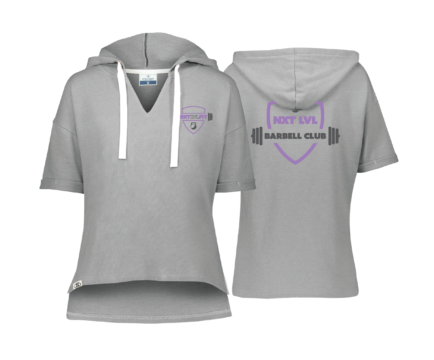 NXT LVL FIT - Barbell Club Women's SS Hooded Tee